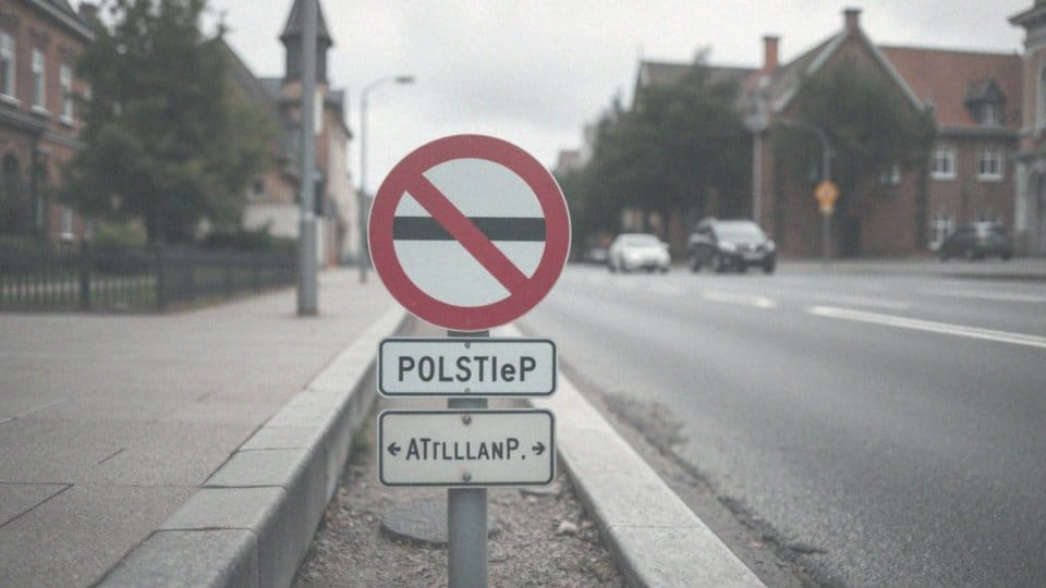 Jak znaki zakazu z opisem informują użytkowników o ograniczeniach?
