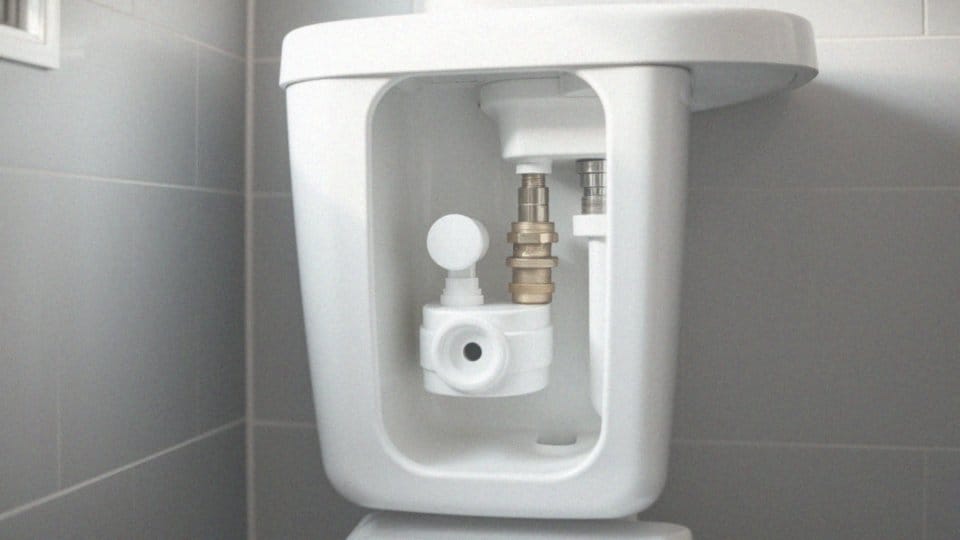Jakie są główne elementy mechanizmu spłuczki?