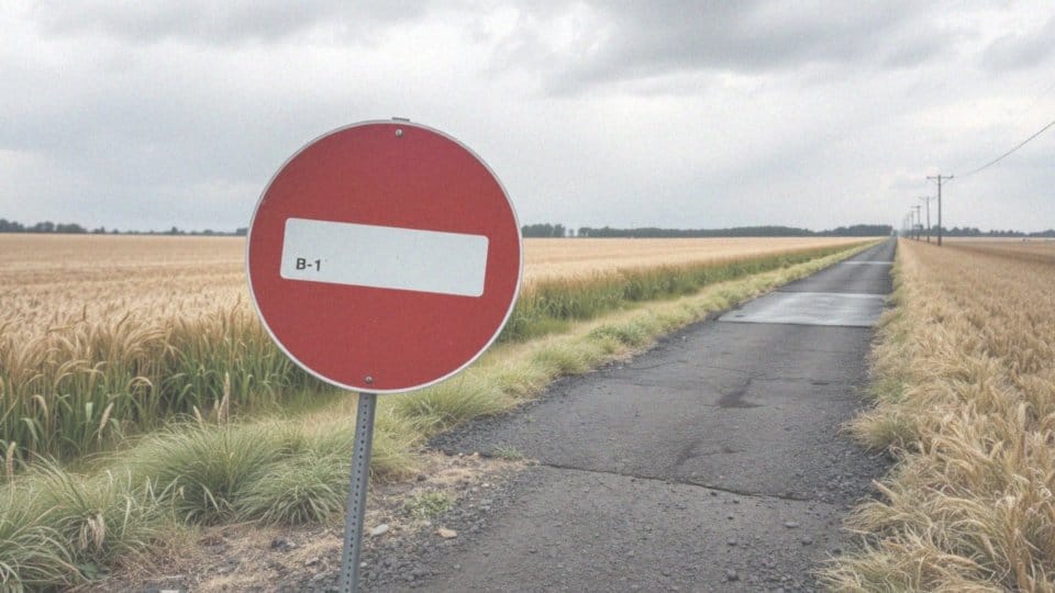 Co oznacza zakaz ruchu dla kolumn pieszych, jeźdźców i poganiaczy?