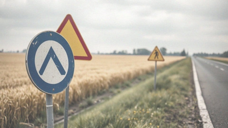 Jakie inne znaki drogowe mają podobne znaczenie jak biały znak z czerwoną obwódką?